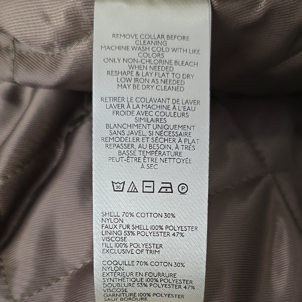 Free People Khaki Fur-Trimmed Utility Jacket - Picture 5 of 8